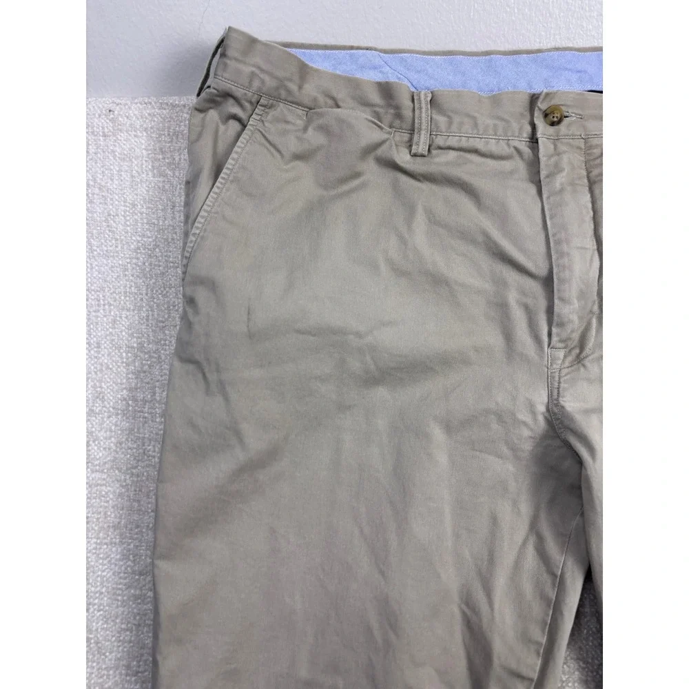 Polo Ralph Lauren Mens 42x30 Tan Khaki Stretch Straight Fit Chino Pants
